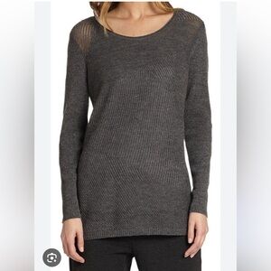 Eileen Fisher Shimmery Metallic Merino Wool‎ Tunic small workwear minimalist